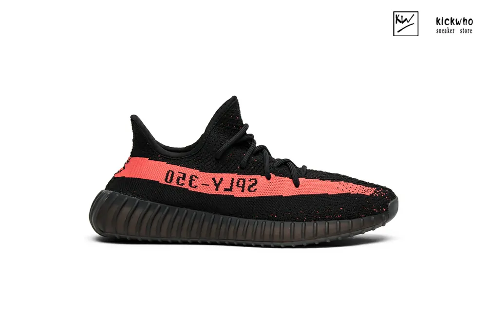 ad*s yeezy 350 boost v2 black red men and gs 